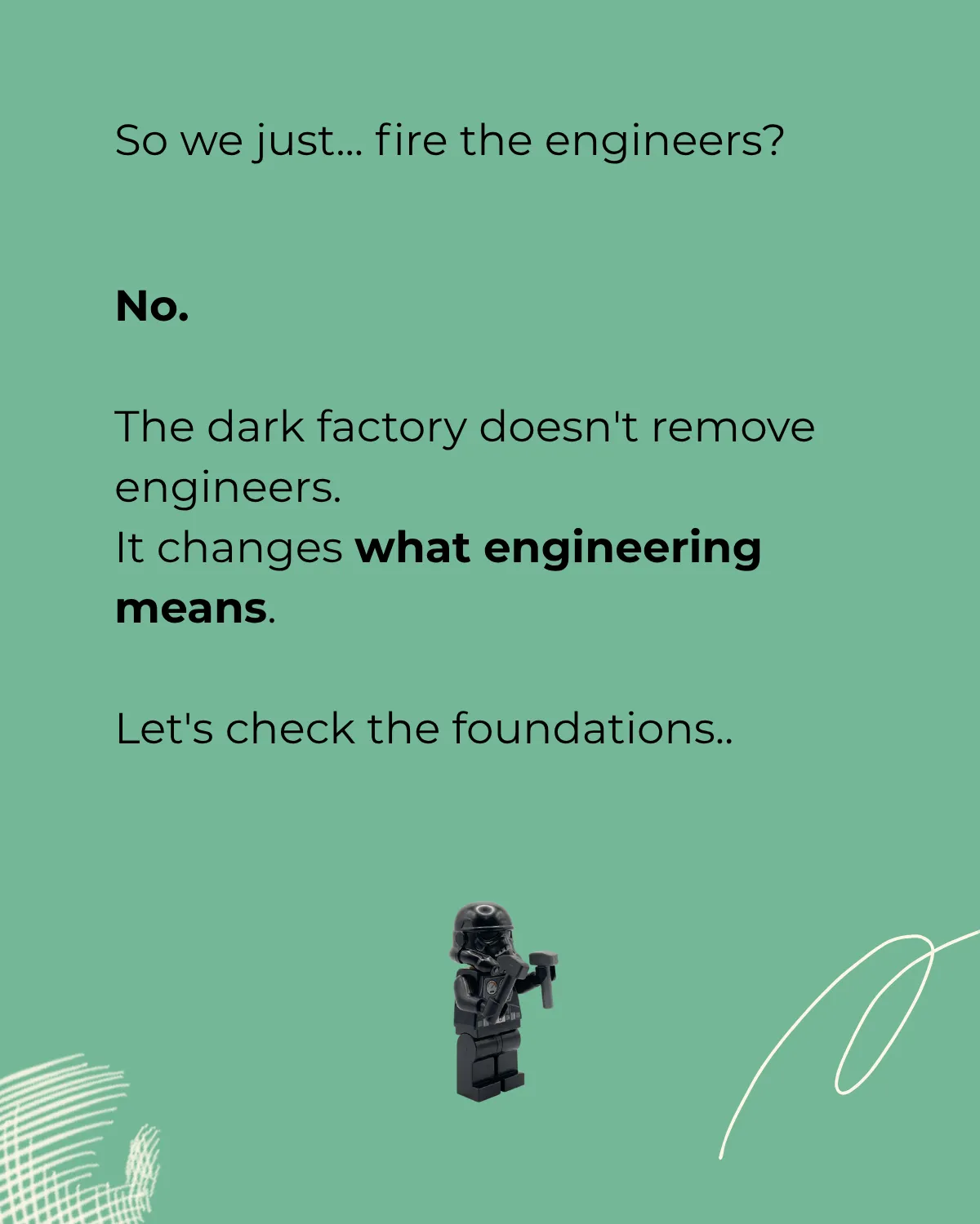 Dark Software Factory - Where specs go in and software comes out - slide 4 of 10