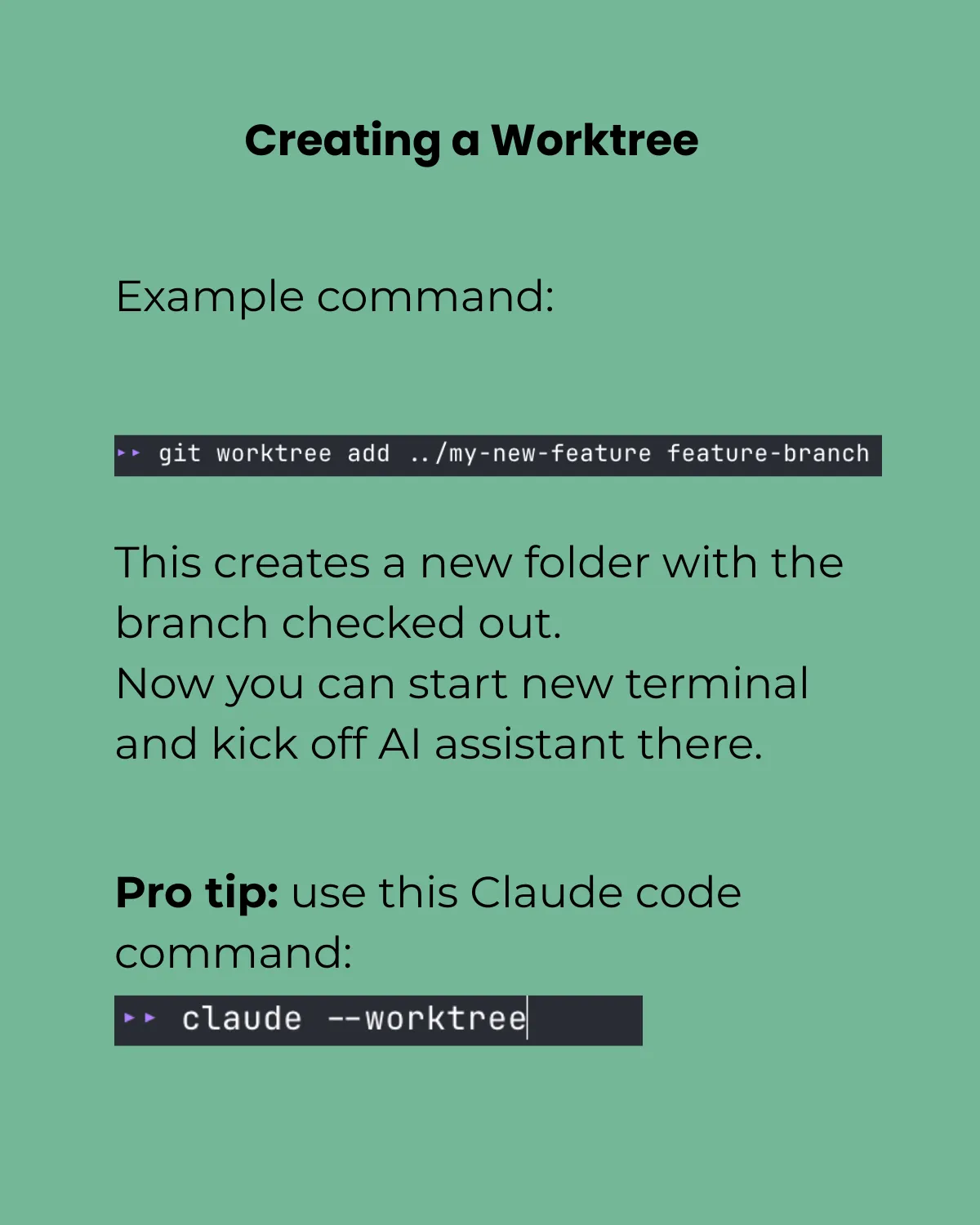 Do More Things in Parallel - Worktrees + AI Coding Assistants - slide 6 of 9