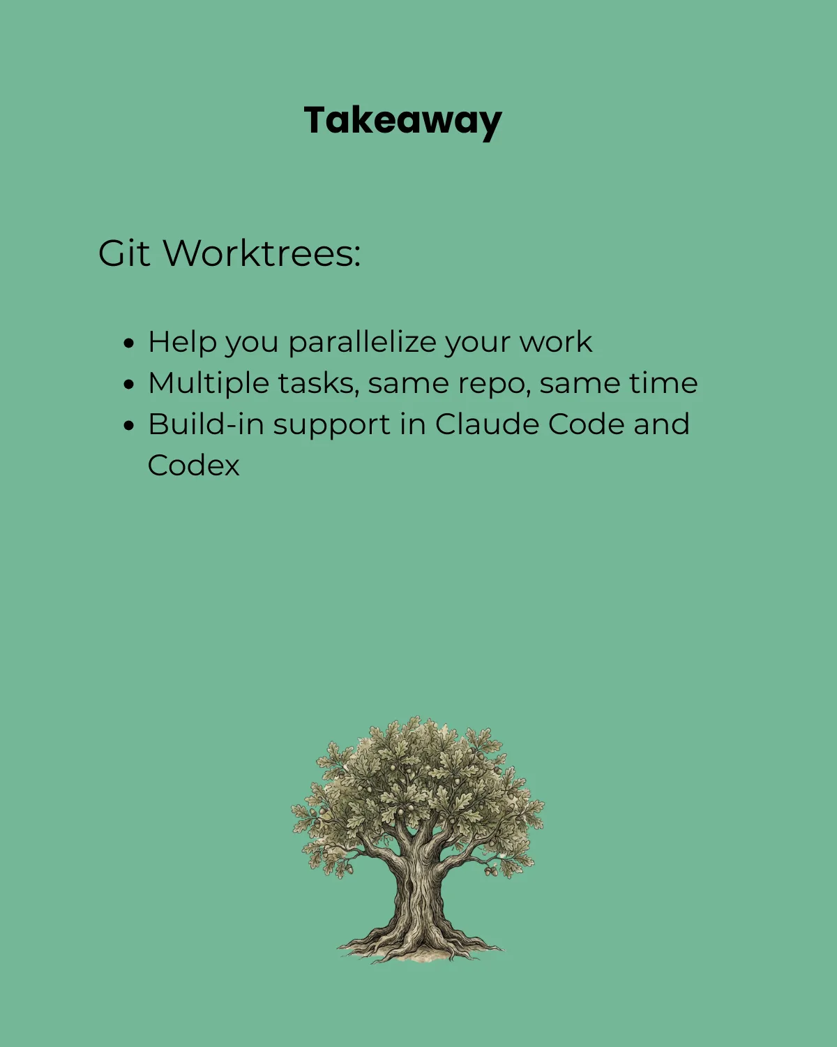 Do More Things in Parallel - Worktrees + AI Coding Assistants - slide 8 of 9